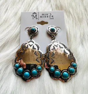 Mia’s Mirror Earrings Silver thumbnail 2