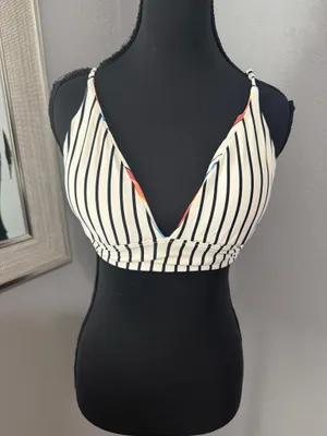 Billabong Hidden Sun Reversible Swim Bikini Top Surf Boho Size Small thumbnail 7