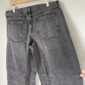 Old Navy Low Rise Baggy Wide Leg Denim Jeans Pants Cotton Blend Black Size 12 thumbnail 6