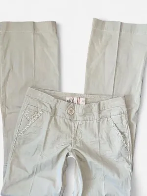 BKE Straight Leg Jeans in Light Beige thumbnail 1