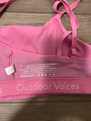 Outdoor Voices Pink Sports Bra thumbnail 3