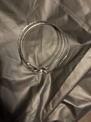 Beautiful Silver 2 Piece Floral Arm Cuffs thumbnail 6