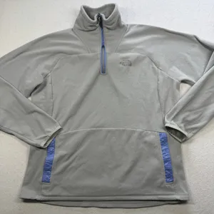 The North Face Women’s XL Gray 1/4 Zip Fleece Pullover Hiking Outdoor thumbnail 1