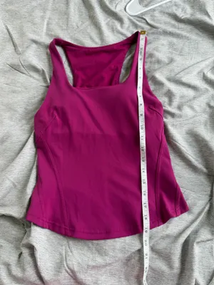 Lululemon Women's InStill Tank Top Magenta With Pads Size 2 W1DC2S Yoga Workout thumbnail 8