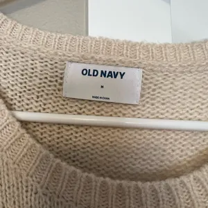 Old Navy Cream and Red Crew Neck Sweater with Nordic Pattern thumbnail 2