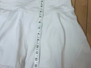 ATHLETA Ace Tennis Skort Skirt 13.5" Long White Size Medium thumbnail 4