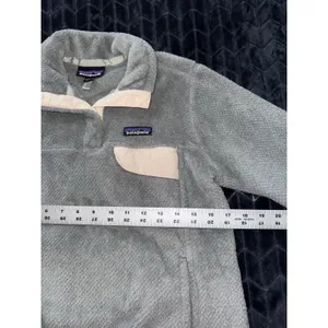 Patagonia Women's Retool Snap T Fleece Jacket Pullover Gray‎ Size Small thumbnail 8
