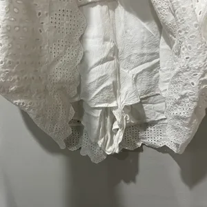 Mustard Seed Dress Lace Ruffle Sleeves Lightweight‎ Shorts Lined Small V Neck thumbnail 6