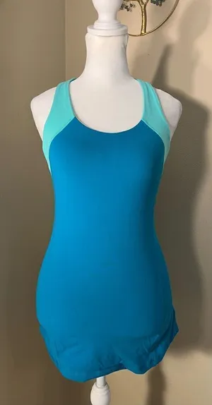 Lululemon Inner Strength Athletic Tank Top in Oasis River Rock Aqua Teal Size 4 thumbnail 1