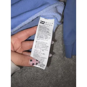 Billabong Cropped Stocked Sweatshirt Blue Pink Medium Relaxed Fit thumbnail 6