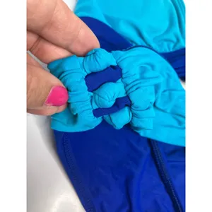 Lauren Ralph Lauren Bikini Women 8/10 Blue Excellent Colorblock Halter Two Piece thumbnail 2