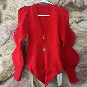 Commense Turn Lock Wave-Sleeve Cardigan size Xs thumbnail 2