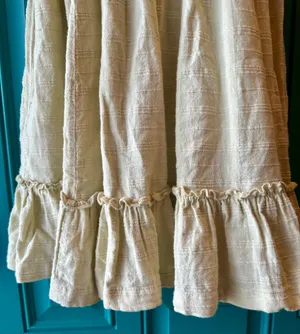 Free People Summer Picnic Mini Dress Smocked Babydoll Puff Sleeve Cottagecore XS thumbnail 4