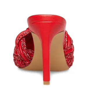 Steve Madden Red Seraphine Square Toe Sandal Heels thumbnail 5