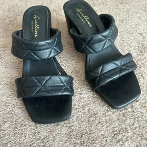 Avellini Italian Black Leather Sandals 8 thumbnail 2