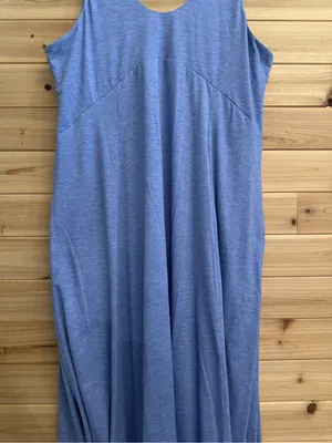 Halara XL U Neck Flowy Maxi Casual Tank Dress Stretchy Slit Beach Athleisure thumbnail 5