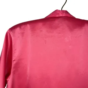 Vintage Victoria's Secret 80s Gold Label Button Satin Pajama Sleep Shirt Petite‎ thumbnail 5