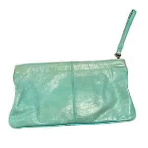 VTG HOBO Oversized Leather Clutch Wristlet thumbnail 3