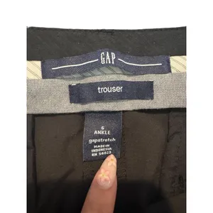 GAP Trouser Pants Size 6 Ankle Black GapStretch Career Wide Leg NWT thumbnail 4