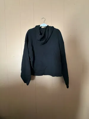 Zara Black Graphic Print Hoodie Sweatshirt Size S thumbnail 3