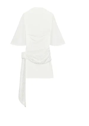 ZARA Dress White Sequin thumbnail 1