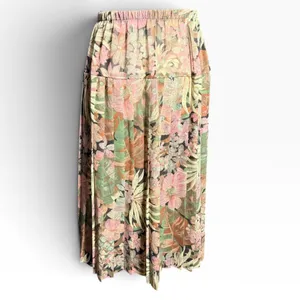 Vintage 80s Lady Carol Tropical Floral 2 Piece Skirt Set USA Size 10 small retro thumbnail 7