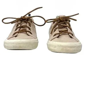 SPERRY Crest Vibe Oat Beige Linen Sneaker Cowhide Leather Laces ~ Women's Size 8 thumbnail 10