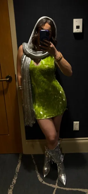 Green Sequin Dress thumbnail 2