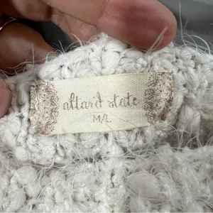 Altar'd State Eyelash Striped Fuzzy Sweater M/L thumbnail 2