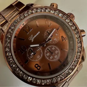 Geneva rose gold tone rhinestone Watch thumbnail 8