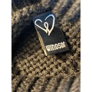 Windsor Black Cable Knit Turtleneck‎ Sweater Cropped Scallop Hem RN129619 Womens thumbnail 10