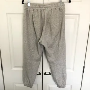 Heather Gray Fabletics Crop Jogger Sweatpants Size M thumbnail 5