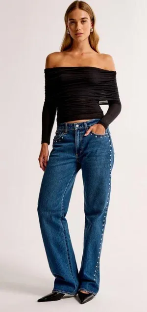 Abercrombie Studded Jeans thumbnail 1
