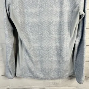 Columbia Womens size Medium Glacial IV Half Zip Fleece Pullover Geometric Blue thumbnail 6