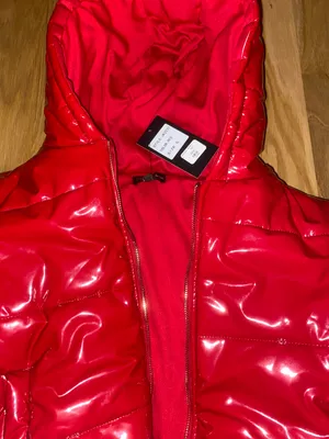 Puffer Jacket Red Patent  thumbnail 3