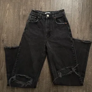 Black High Rise Zara Jeans thumbnail 1