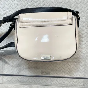 Kate Spade Light Pink Black Bow‎ Mini Crossbody Bag | Coquette Minimalist thumbnail 2