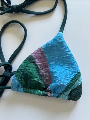{Free People} Brand New FP Beach Michelle Printed Bikini Top thumbnail 2