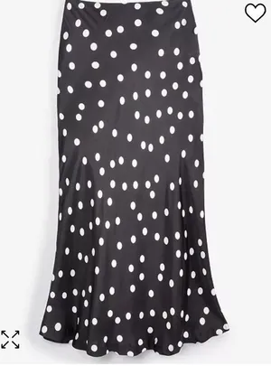 Women's Dot-Print Midi Slip Skirt,  thumbnail 1