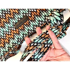 Vera Bradley Quilted "Sierra Stream" Medium Vera Tote Shoulder Handbag Blue‎ thumbnail 7