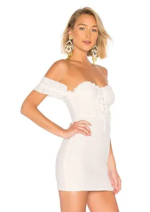 Revolve LPA Fitted Lace Up Dress thumbnail 2