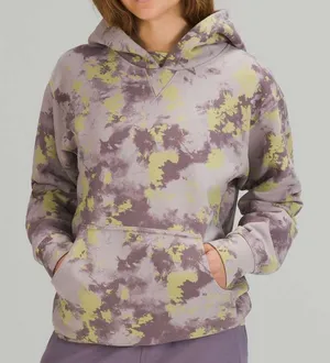 Lululemon All Yours Hoodie Size 8 Orbital Tie Dye‎ Mauve Grey thumbnail 1