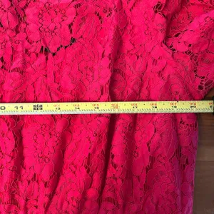 Lane‎ Bryant Women's Scallop Lace Exposed Zipper Elbow Length Sleeves Dress 16 thumbnail 7
