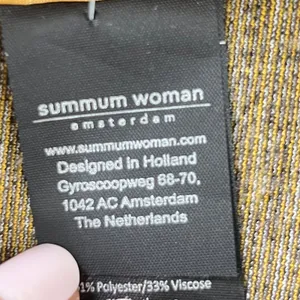 Summum Woman Amsterdam‎ Luxury Jersey Plaid Blazer Jacket Gold Stripe Cuff Small thumbnail 7