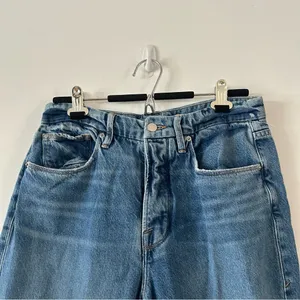 Good American Good Boy Chewed Hem Boyfriend Jeans Size 10/30 thumbnail 4