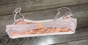 Triangl Mica Blush Sparkle Bikini Size xxs top XS bottom thumbnail 7