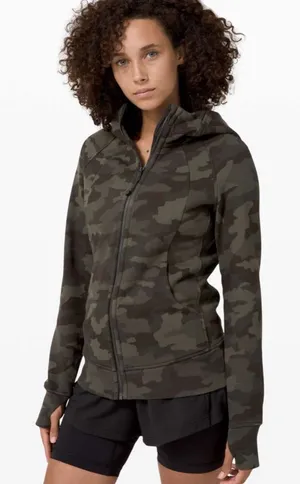 Lululemon Scuba Hoodie *Light Cotton Fleece Heritage 365 Camo Deep Coal Multi thumbnail 1