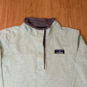 VTG 90s -L.L.Bean Women's Pullover Sweatshirt Light Blue thumbnail 7