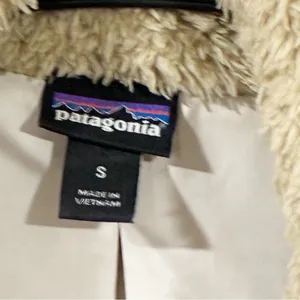 Patagonia Los Gatos Fleece Full Zip‎ LIned Vest Khaki Women’s Size Small thumbnail 3