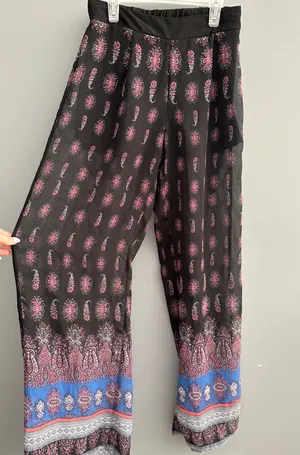 Flowy Boutique Pants Black thumbnail 1